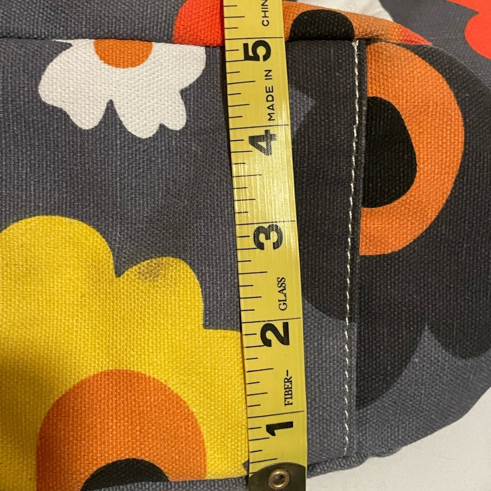 Farmhouse is My Style Floral Canvas Tote Bag - Gray, Red, Orange and Yellow - Picture 12 of 12